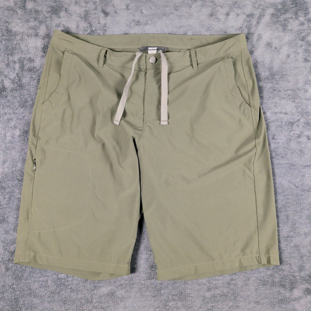 REI Co-op Shorts Womens 14 Green Cargo Shorts Nylon Camping Trail Hiking